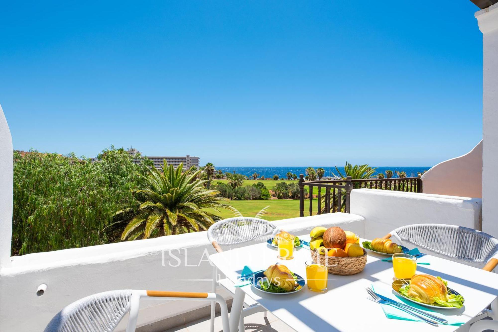 Amazing Sea & Marina Views With Golf Views In Heated Pool Complex Aq846 * San Miguel de Abona